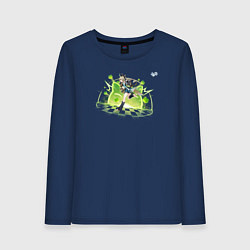 Лонгслив хлопковый женский Кирара из Геншин Импакт, цвет: тёмно-синий