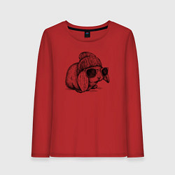 Женский лонгслив Зайка хипстер