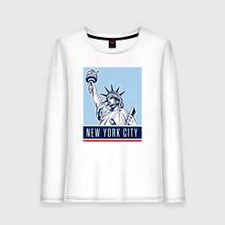 Лонгслив хлопковый женский Style New York, цвет: белый