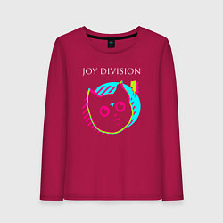 Женский лонгслив Joy Division rock star cat