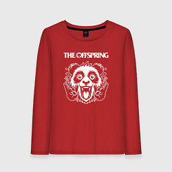 Лонгслив хлопковый женский The Offspring rock panda, цвет: красный
