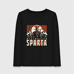 Лонгслив хлопковый женский Sparta, цвет: черный