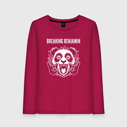 Женский лонгслив Breaking Benjamin rock panda