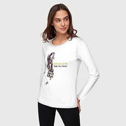 Лонгслив хлопковый женский Depeche Mode - Shake the disease single, цвет: белый — фото 2