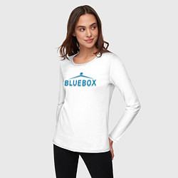 Лонгслив хлопковый женский Доктор Кто Bluebox, цвет: белый — фото 2