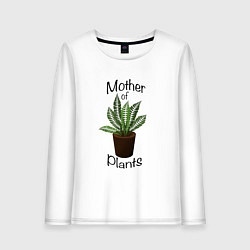 Женский лонгслив Mother of plants - Папоротник