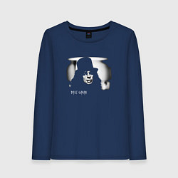 Лонгслив хлопковый женский Deepche Mode - Gahan like bolan, цвет: тёмно-синий