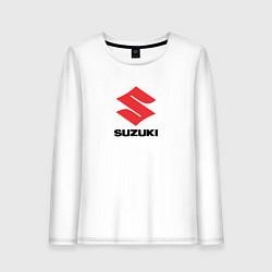 Лонгслив хлопковый женский Suzuki brend auto, цвет: белый