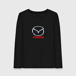 Женский лонгслив Mazda logo