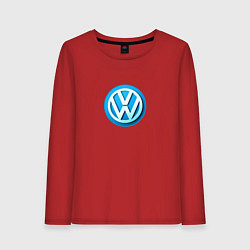 Женский лонгслив Volkswagen logo blue