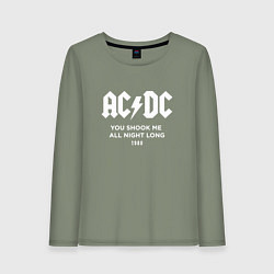 Женский лонгслив AC DC - You shook me all night long 1980