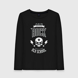 Женский лонгслив Старая рок школа