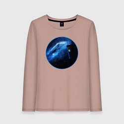 Женский лонгслив Тардис в космическом пространстве