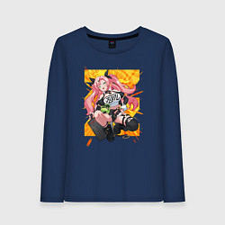 Лонгслив хлопковый женский Zenless Zone Zero Nikole, цвет: тёмно-синий