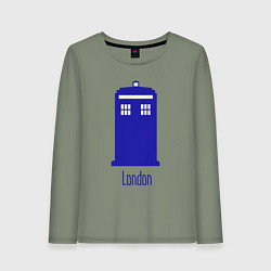 Женский лонгслив Tardis - London