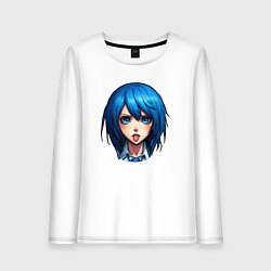 Лонгслив хлопковый женский Синеглазая, цвет: белый