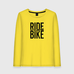 Женский лонгслив Black ride bike