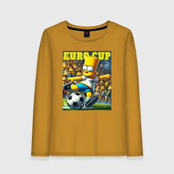 Женский лонгслив Euro cup - Bart Simpson