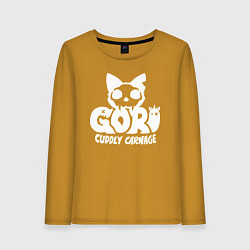 Женский лонгслив Goro cuddly carnage logo