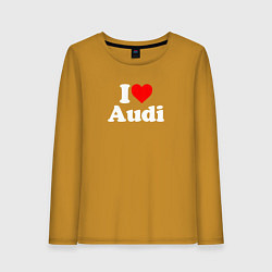 Женский лонгслив I love Audi