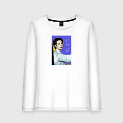 Лонгслив хлопковый женский Чин Butter, цвет: белый