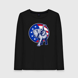 Женский лонгслив USA elephant