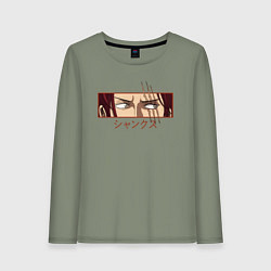 Лонгслив хлопковый женский One Piece Shanks, цвет: авокадо