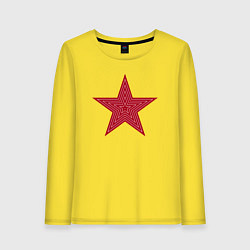 Женский лонгслив USSR red star