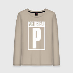 Лонгслив хлопковый женский Portishead, цвет: миндальный