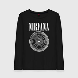 Женский лонгслив Nirvana circle