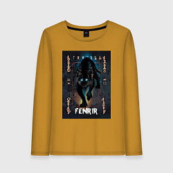 Женский лонгслив Fenrir black vinyl