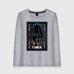 Женский лонгслив Fenrir black vinyl