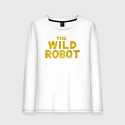 Женский лонгслив The wild robot logo