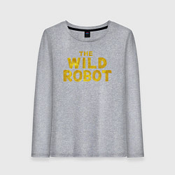 Женский лонгслив The wild robot logo