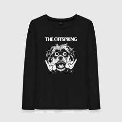 Лонгслив хлопковый женский The Offspring rock dog, цвет: черный