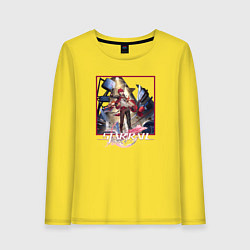 Лонгслив хлопковый женский Лука, цвет: желтый