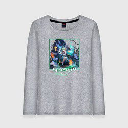 Лонгслив хлопковый женский Хохо, цвет: меланж