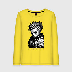 Лонгслив хлопковый женский Чувак Барт Симпсон, цвет: желтый