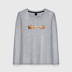 Лонгслив хлопковый женский The walking dead zombie, цвет: меланж
