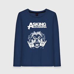 Женский лонгслив Asking Alexandria rock dog