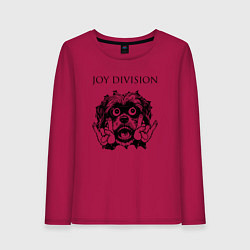 Лонгслив хлопковый женский Joy Division - rock dog, цвет: маджента