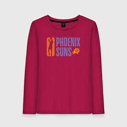 Лонгслив хлопковый женский Phoenix Suns play, цвет: маджента