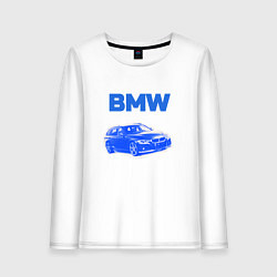 Женский лонгслив Blue bmw