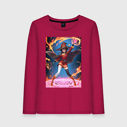 Женский лонгслив Мегумин колдует взрывную магию