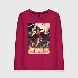 Женский лонгслив Мегумин колдует взрывную магию