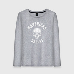 Лонгслив хлопковый женский Mavericks Dallas, цвет: меланж