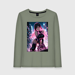 Женский лонгслив Тифа Локхарт из Final Fantasy VII в стиле киберпан