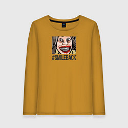 Лонгслив хлопковый женский Smileback, цвет: горчичный