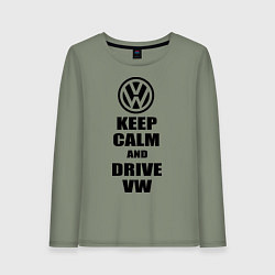 Женский лонгслив Keep Calm & Drive VW