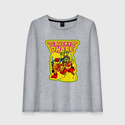 Лонгслив хлопковый женский Bucky ohare, цвет: меланж